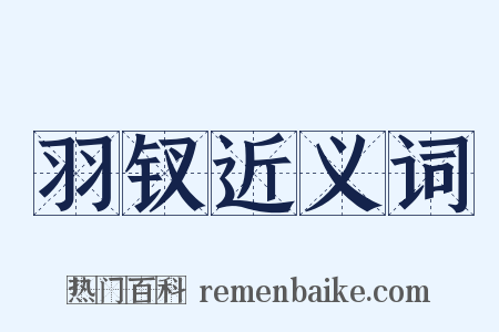 羽钗近义词是什么意思的图片